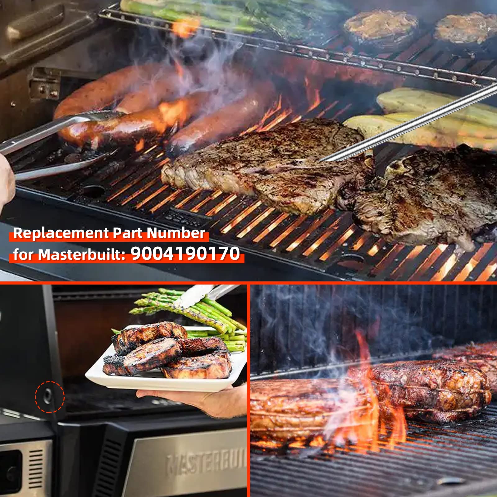 VAGLOBA Meat Probe in use on a grill