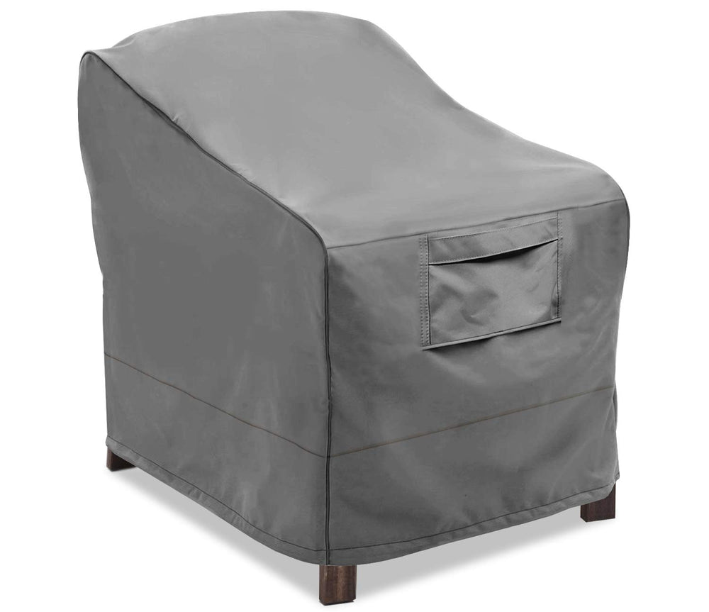 Vailge Large Patio Chair Cover in grey, front view