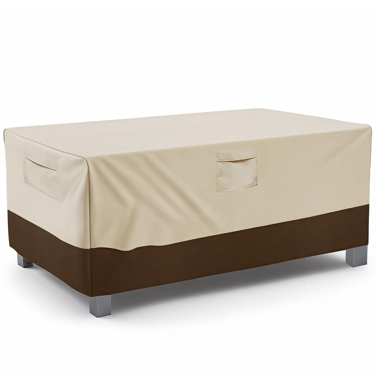 Vailge Outdoor Table Cover Rectangular in Beige and Brown