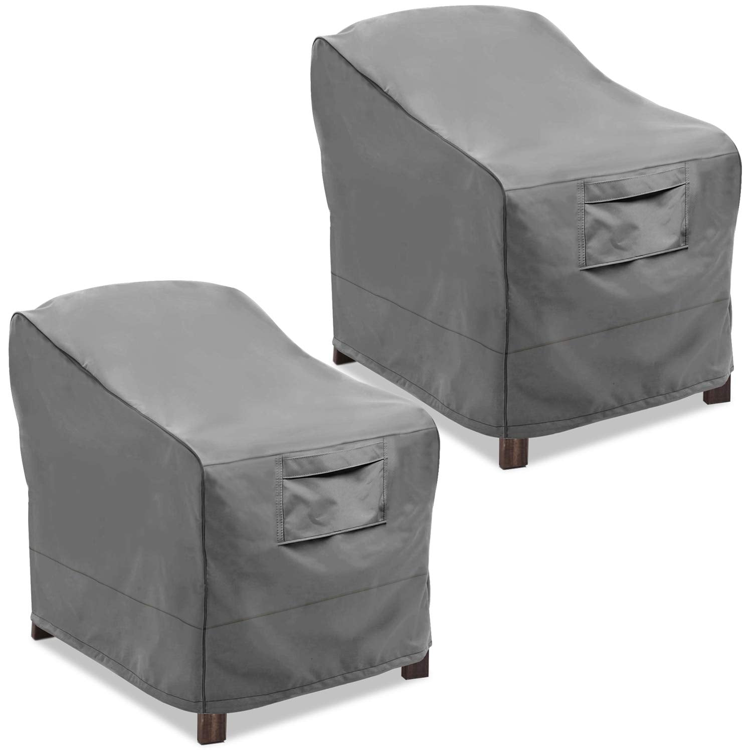 Vailge Patio Chair Cover front view in grey
