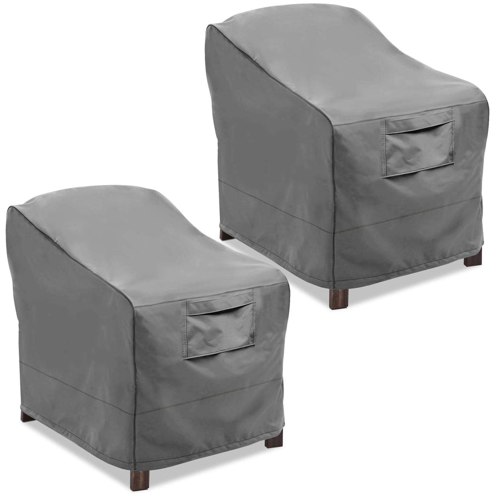 Vailge Patio Chair Cover in grey, front view