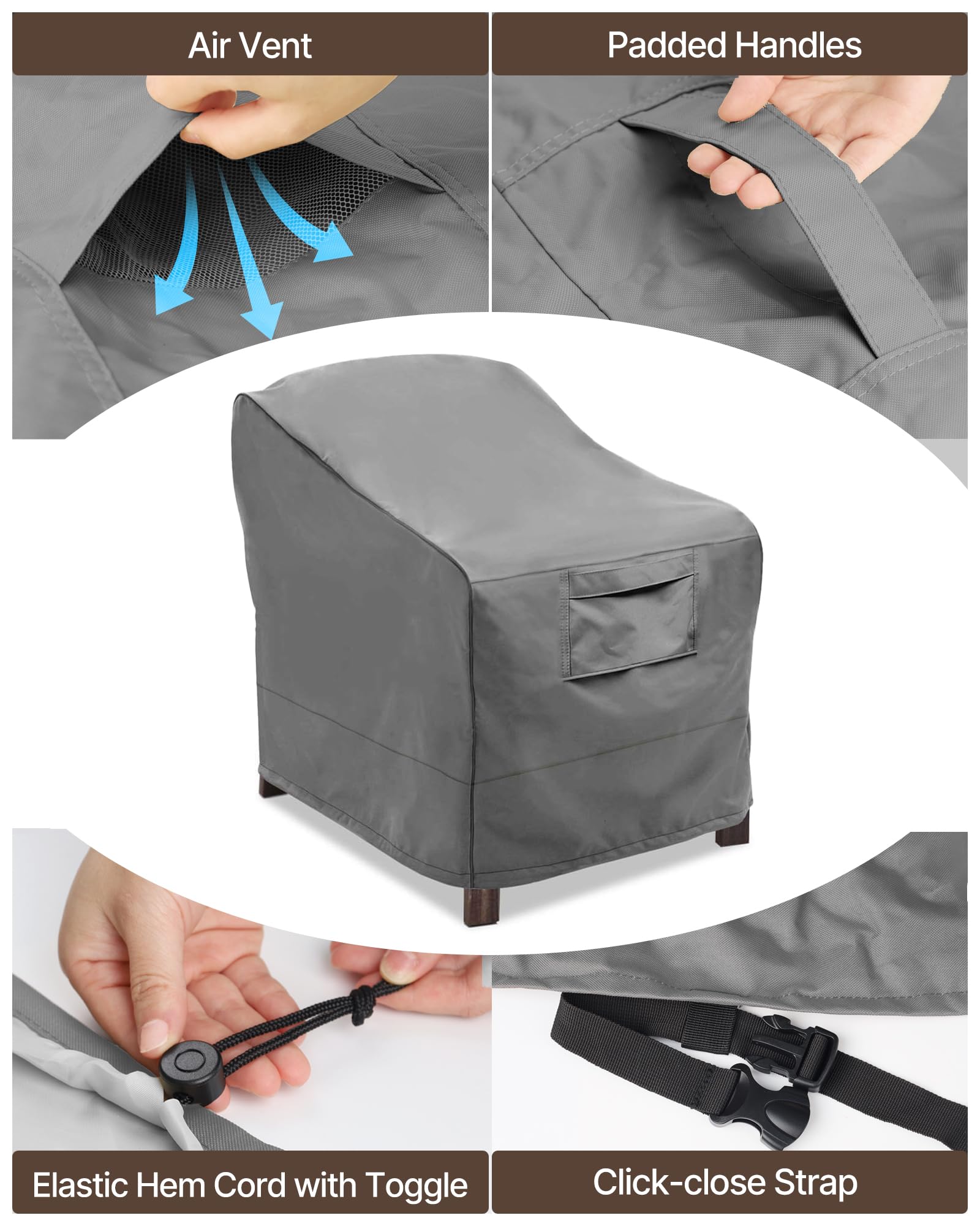 Vailge Patio Chair Covers on outdoor chairs