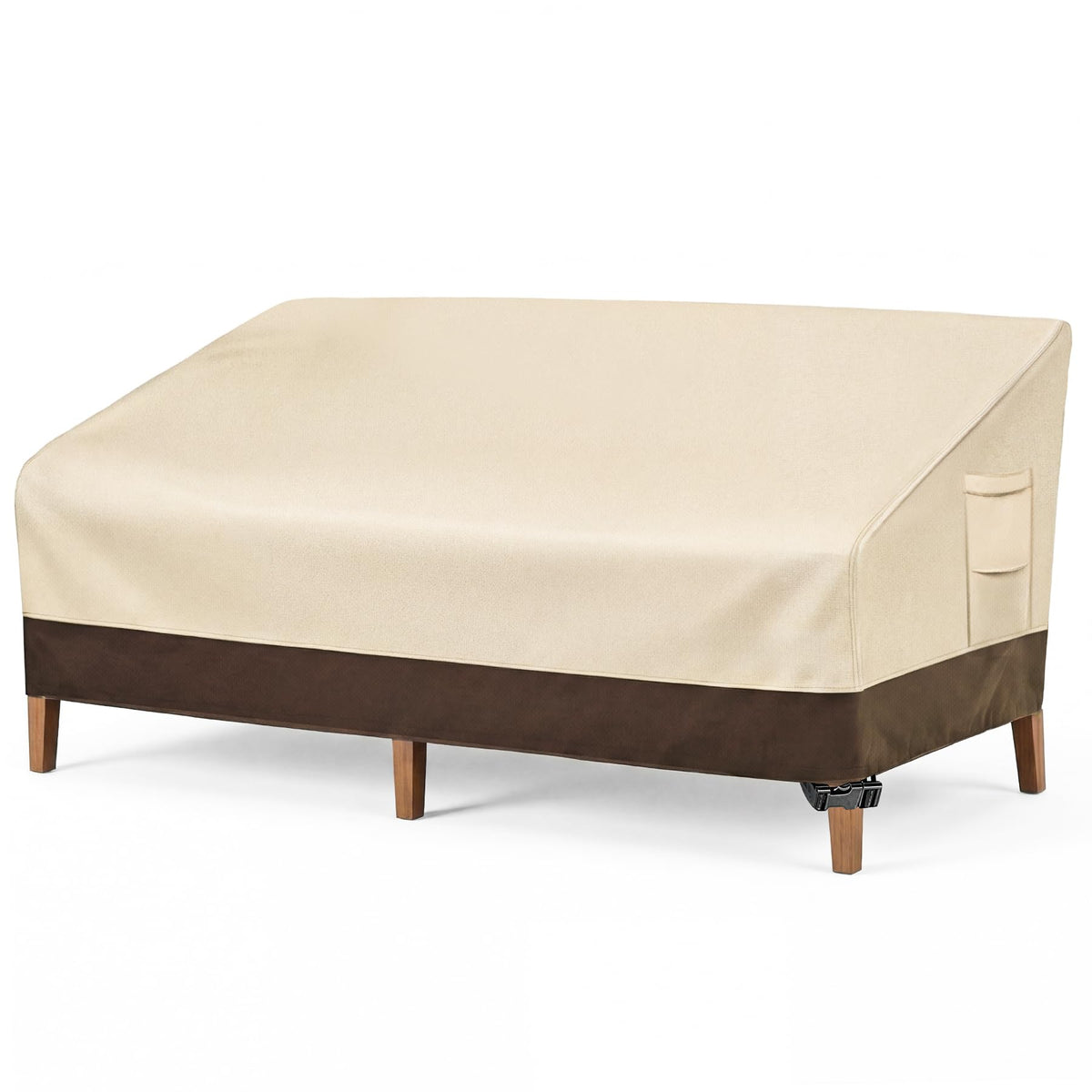 Vailge Patio Sofa Cover for 3-seater in beige and brown