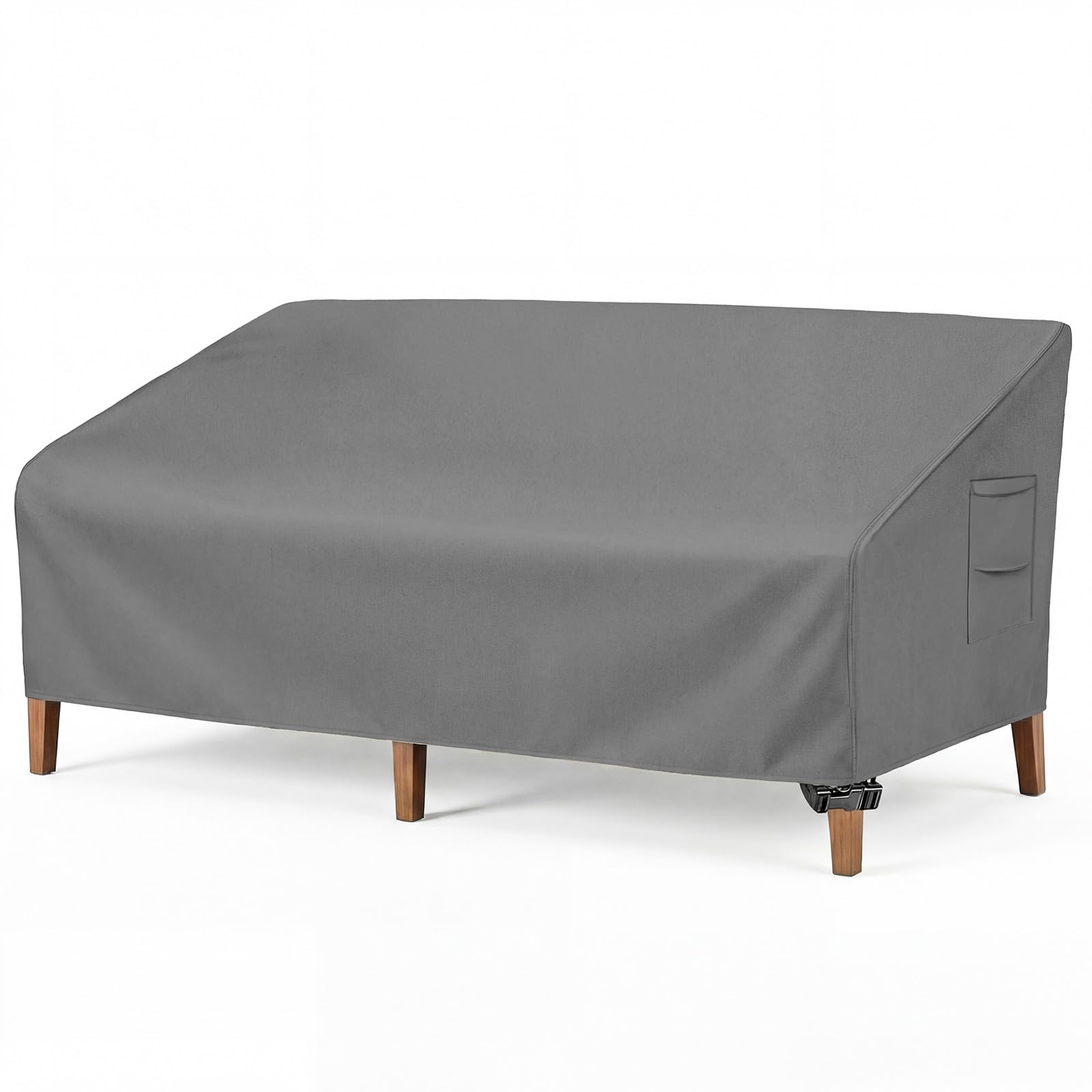 Vailge Patio Sofa Cover grey front view for 3-seater sofa