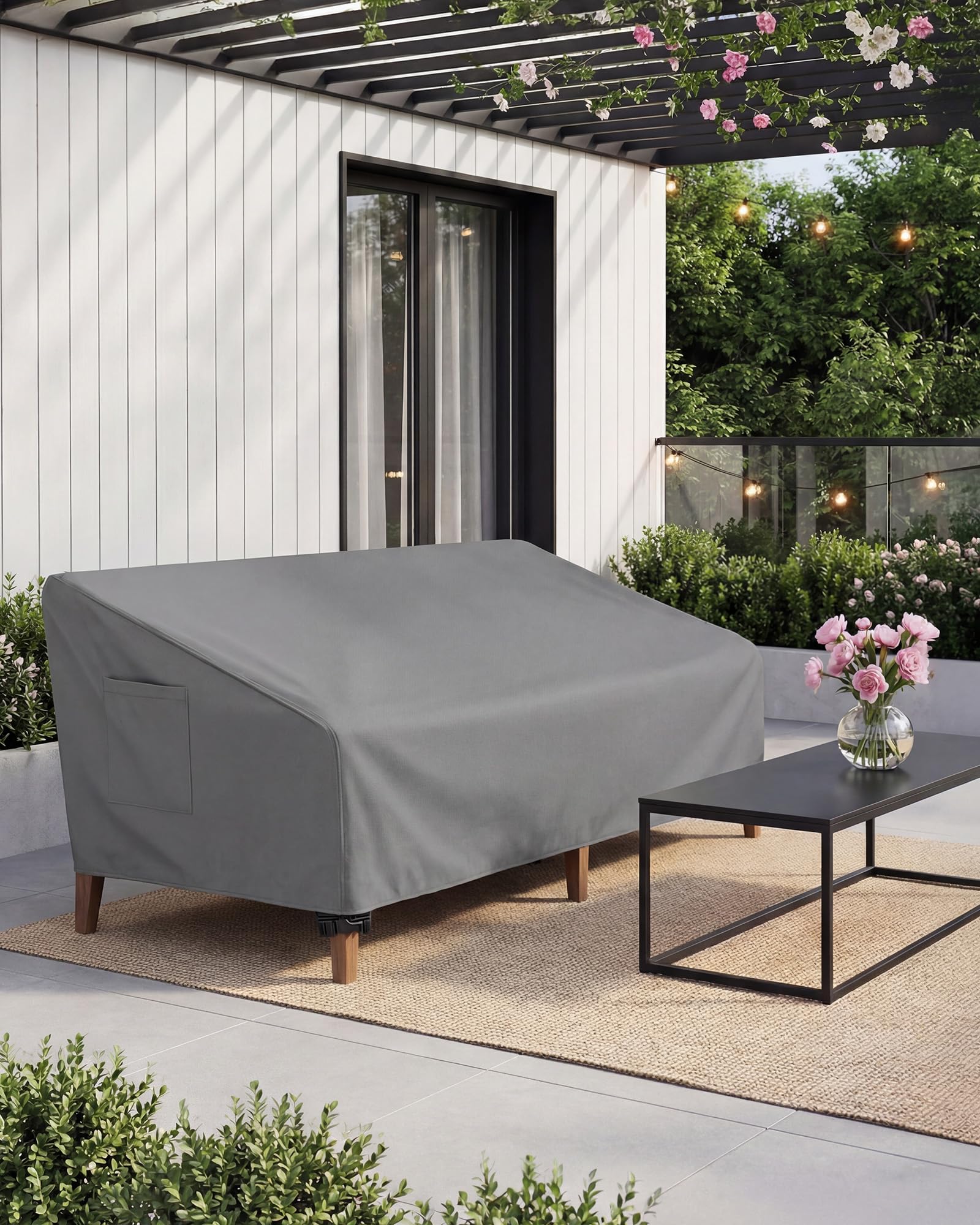 Vailge Patio Sofa Cover packaging and contents