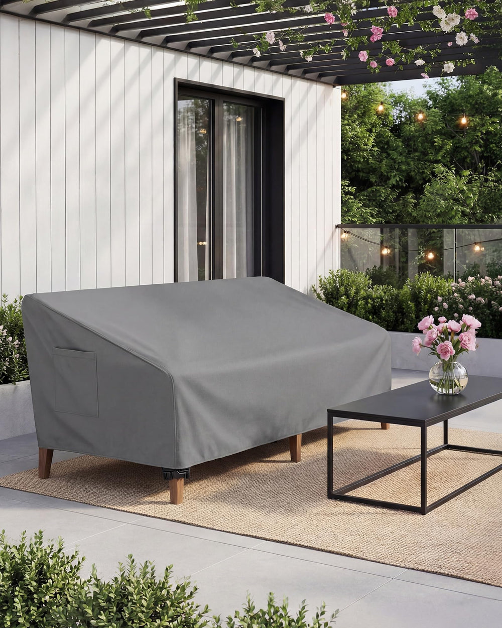Vailge Patio Sofa Cover packaging and contents