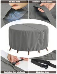 Vailge round table cover showing reinforced padded handles