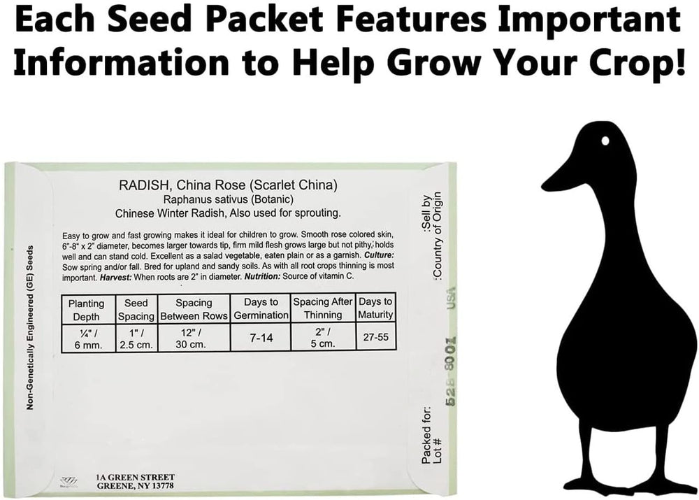 Valley Greene flower seeds with planting instructions
