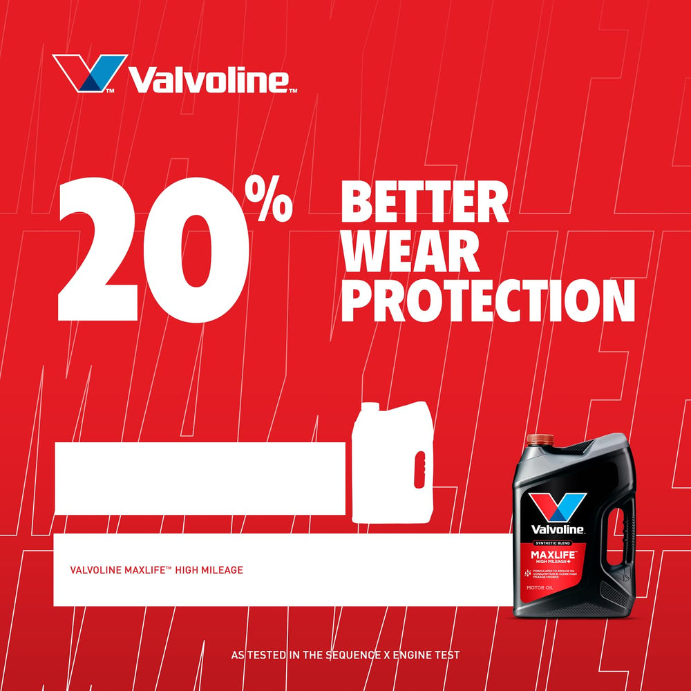 Valvoline High Mileage 150K 10W-30 Motor Oil in the box