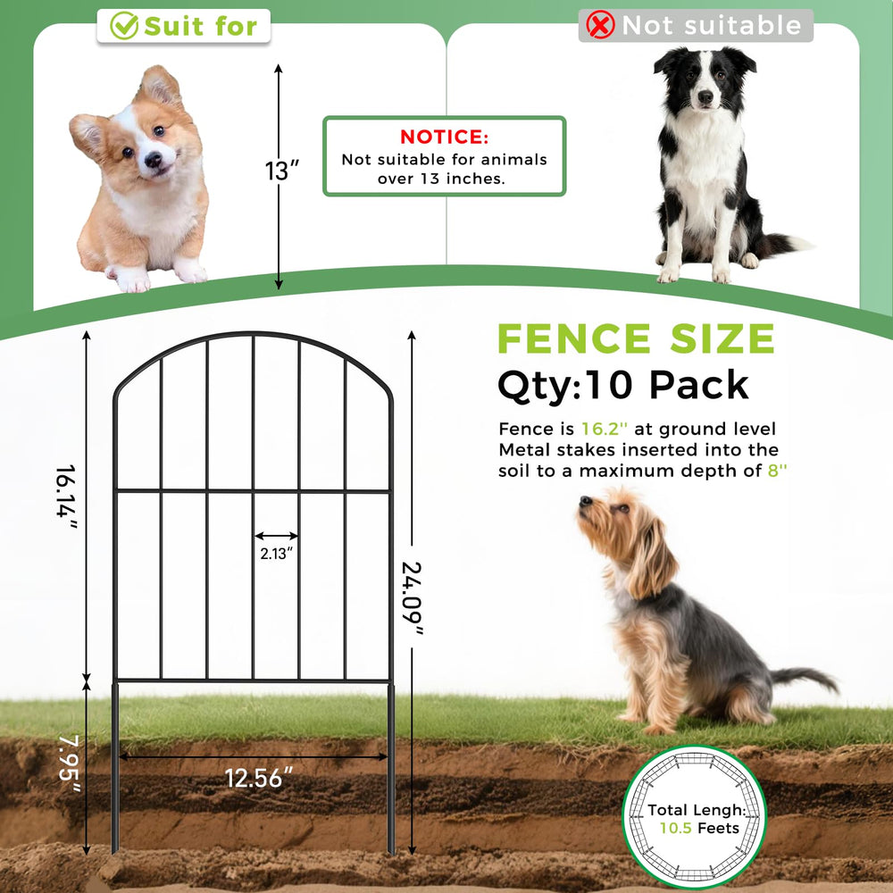 VANCASTLE Decorative Garden Fence installation process