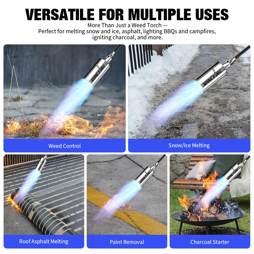 VANCFIRE propane torch showing ergonomic handle