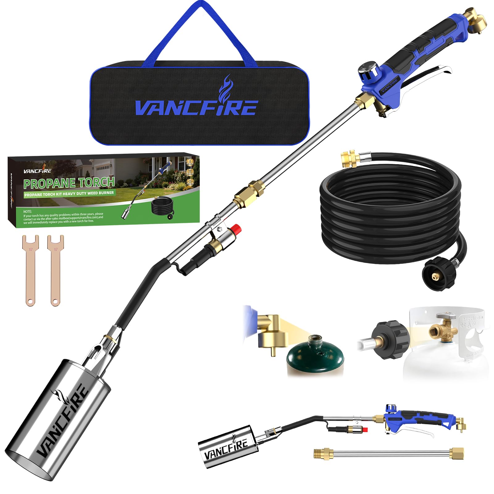 VANCFIRE Propane Torch Weed Burner Kit with storage bag