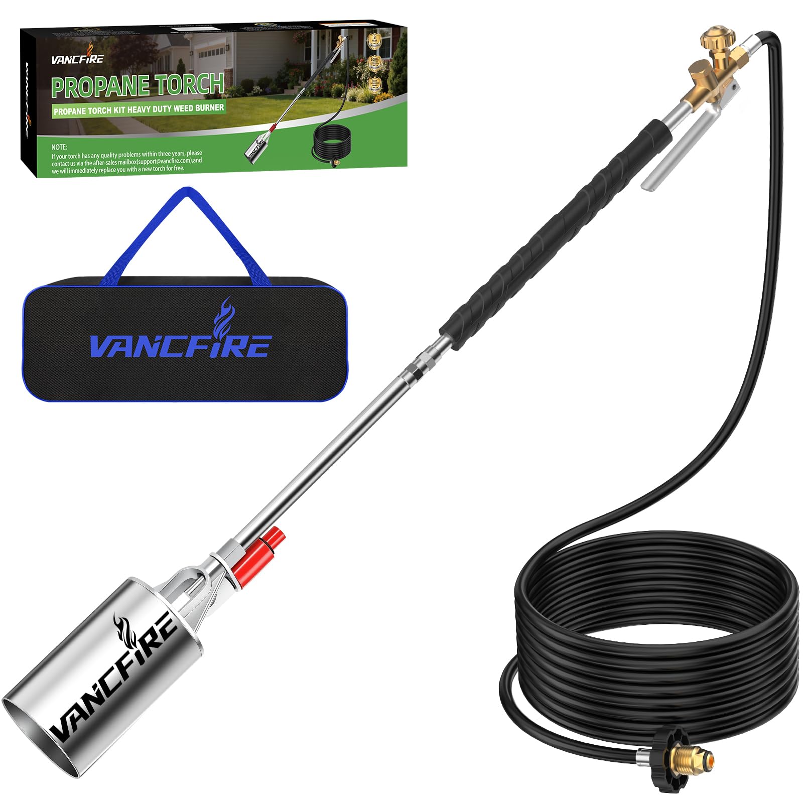VANCFIRE propane torch weed burner kit with storage bag