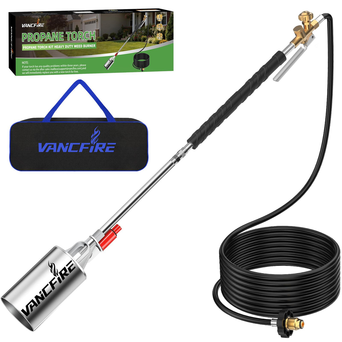 VANCFIRE propane torch weed burner kit with storage bag