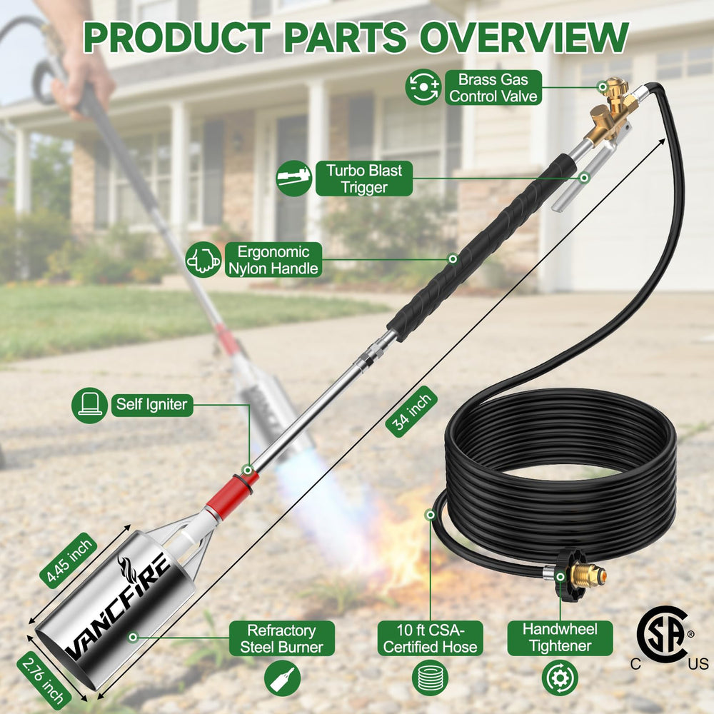 VANCFIRE weed burner ergonomic handle