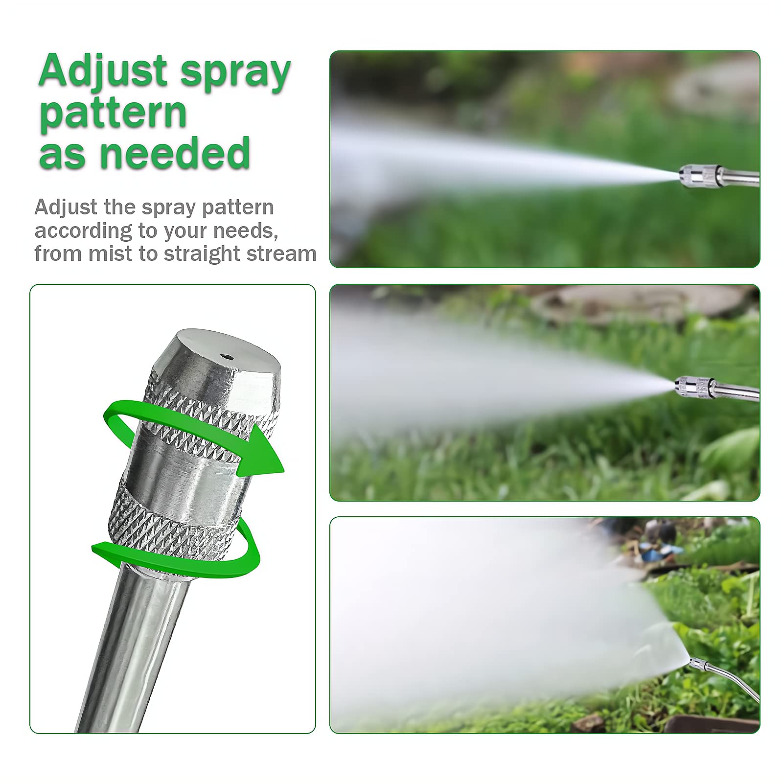 VANPET 2 pack of 29-Inch Sprayer Wands with hose clamps
