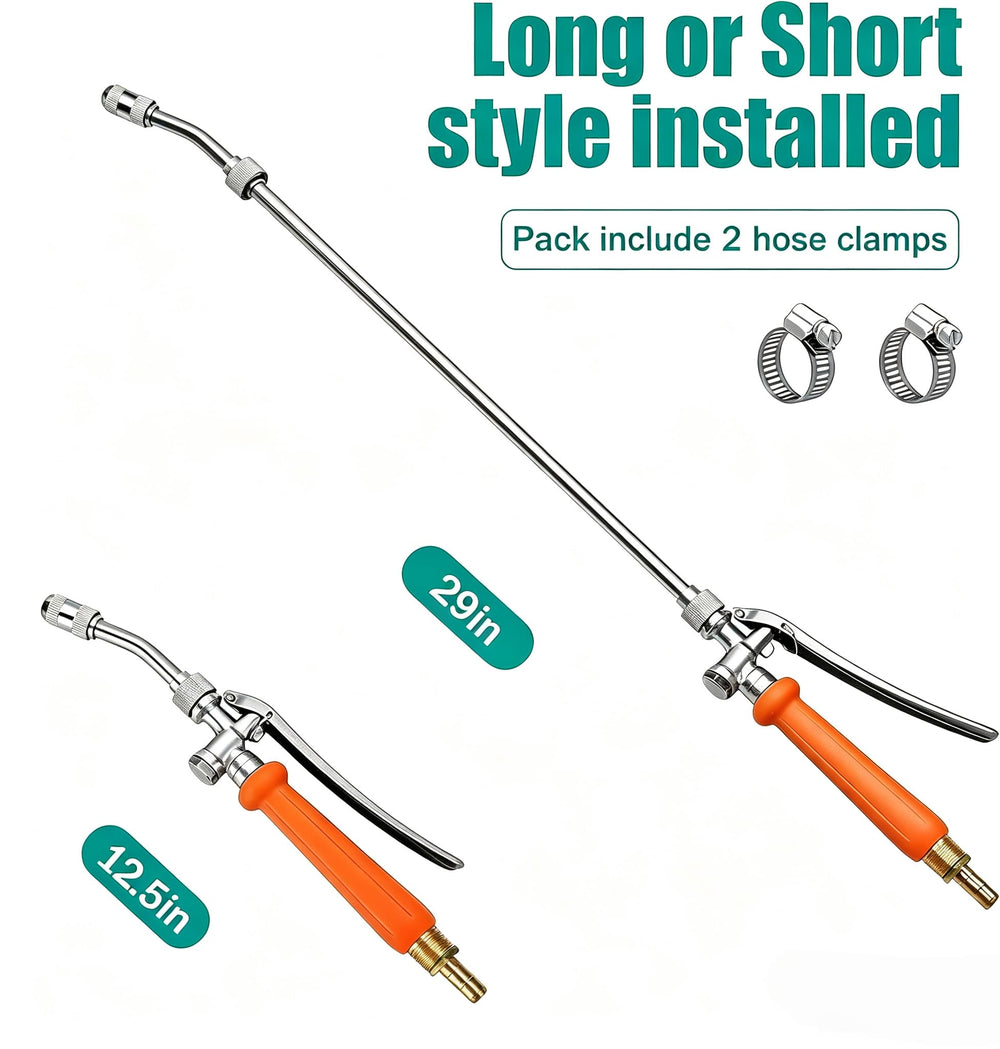 VANPET 2Pcs All Metal Sprayer Wand lockable switch handle