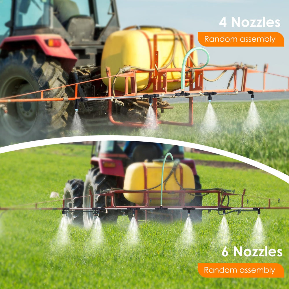 VANPET 6-Nozzle Boom Wand assembled for large field use
