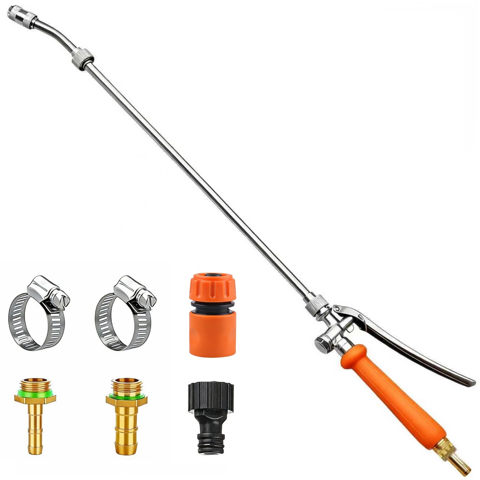 VANPET All Metal Sprayer Wand 29 inches with orange handle