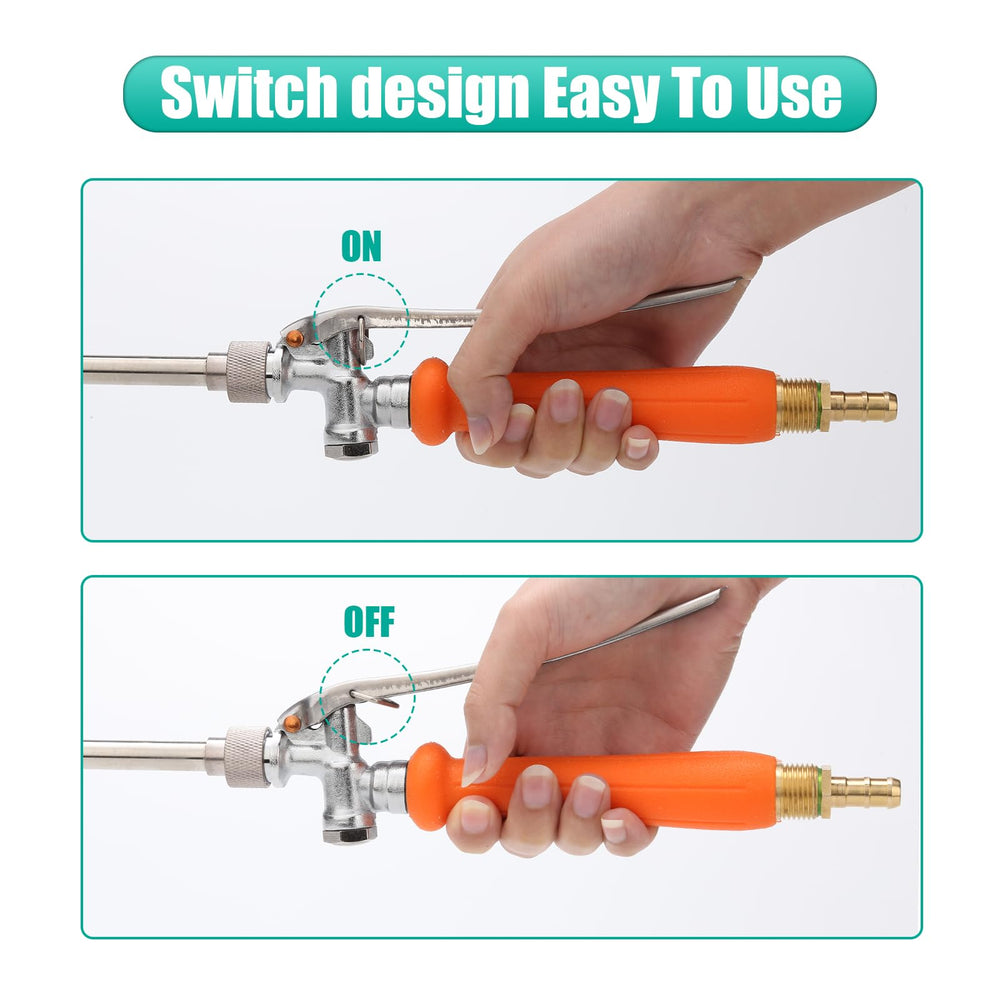 VANPET All Metal Sprayer Wand in use watering a garden