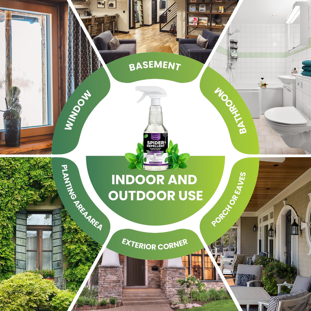 Vanquar Peppermint Oil Insect Repellent Spray being used in garden