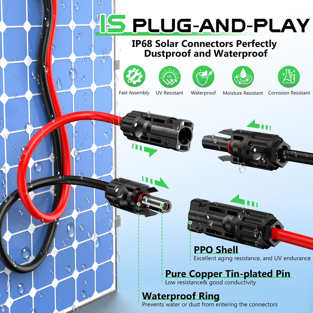 Vansdon solar cable in outdoor setting