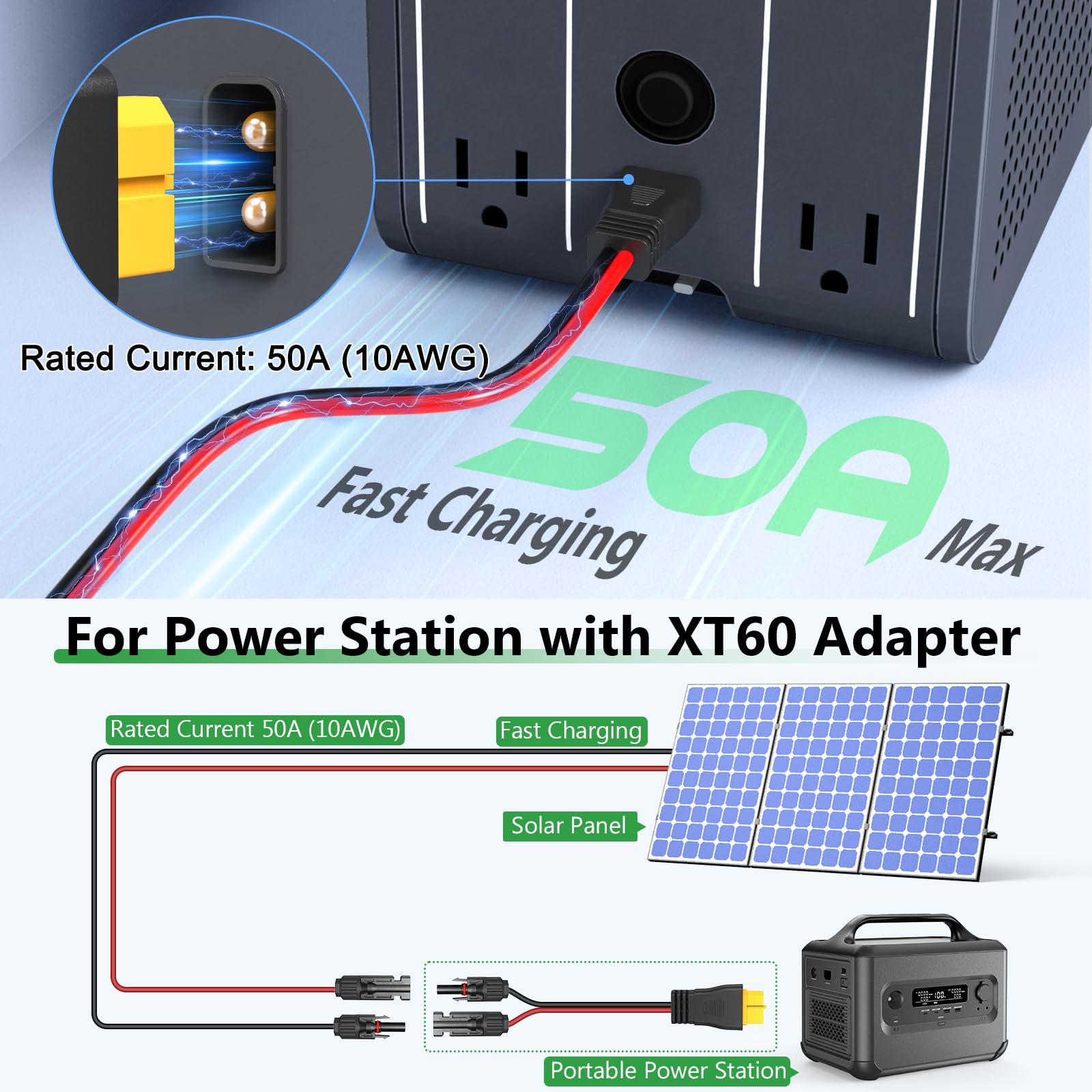 Vansdon XT60 Solar Cable technical specifications