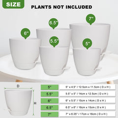 Vanslogreen 5.5 inch pot with side watering opening