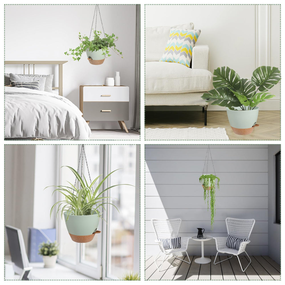 Vanslogreen planter showcasing its self-watering feature
