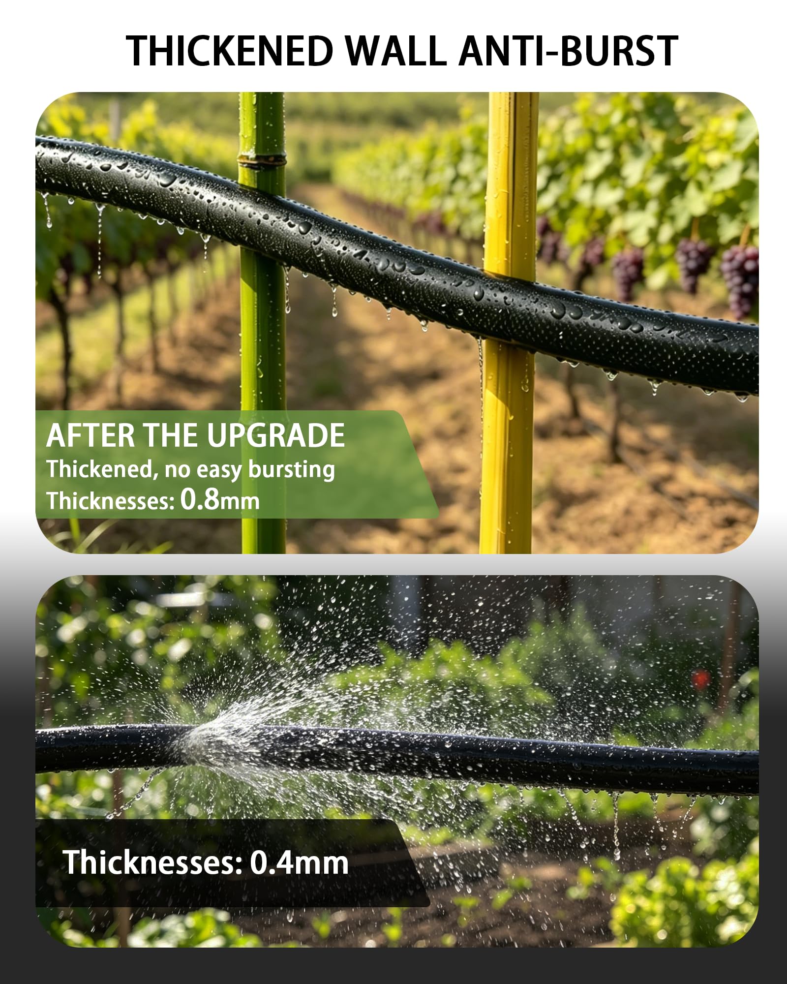 Vantigreen Flat Soaker Hose rolled up for storage
