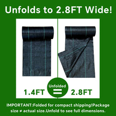 Vanver Weed Barrier fabric being installed in a garden