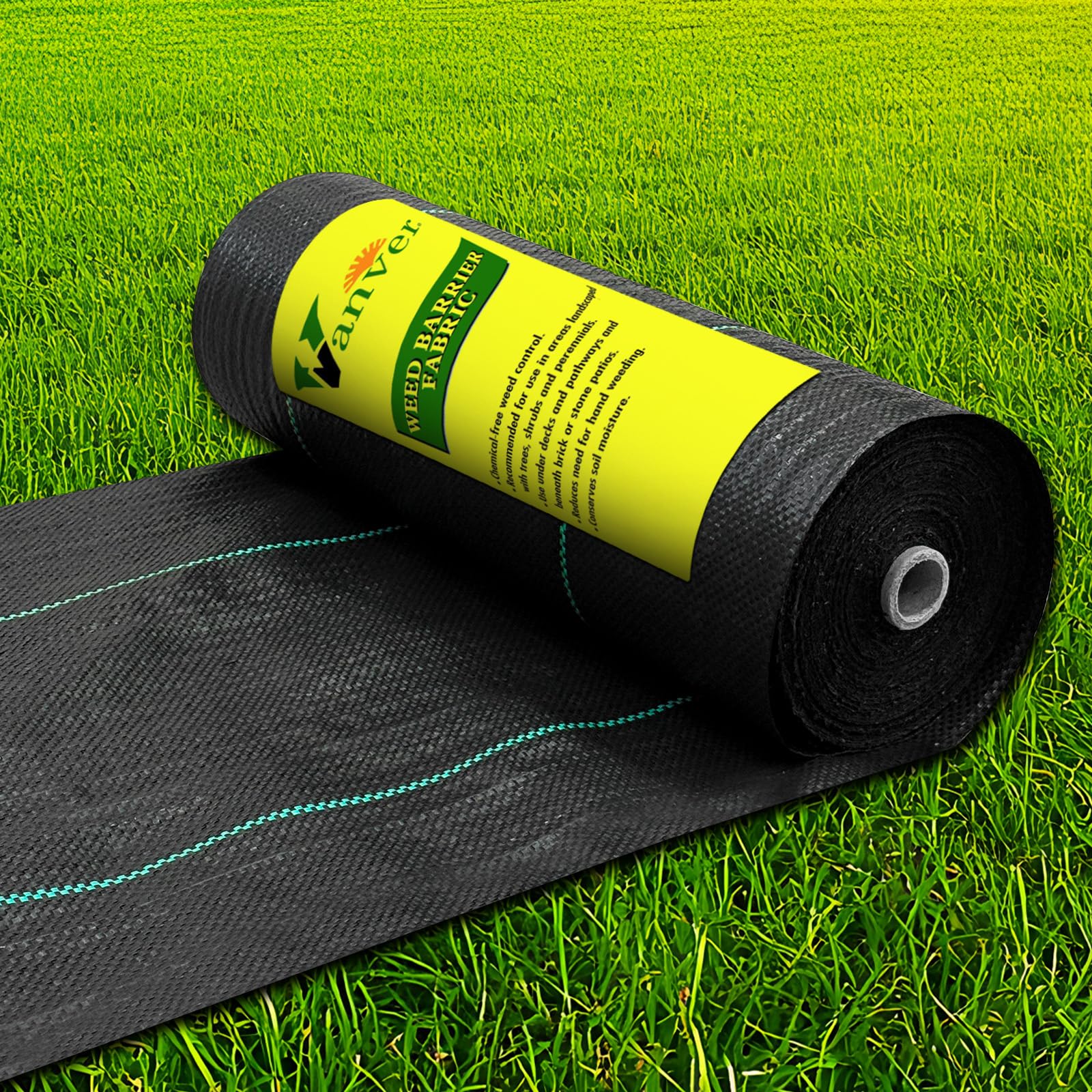 Vanver weed barrier landscape fabric roll front view