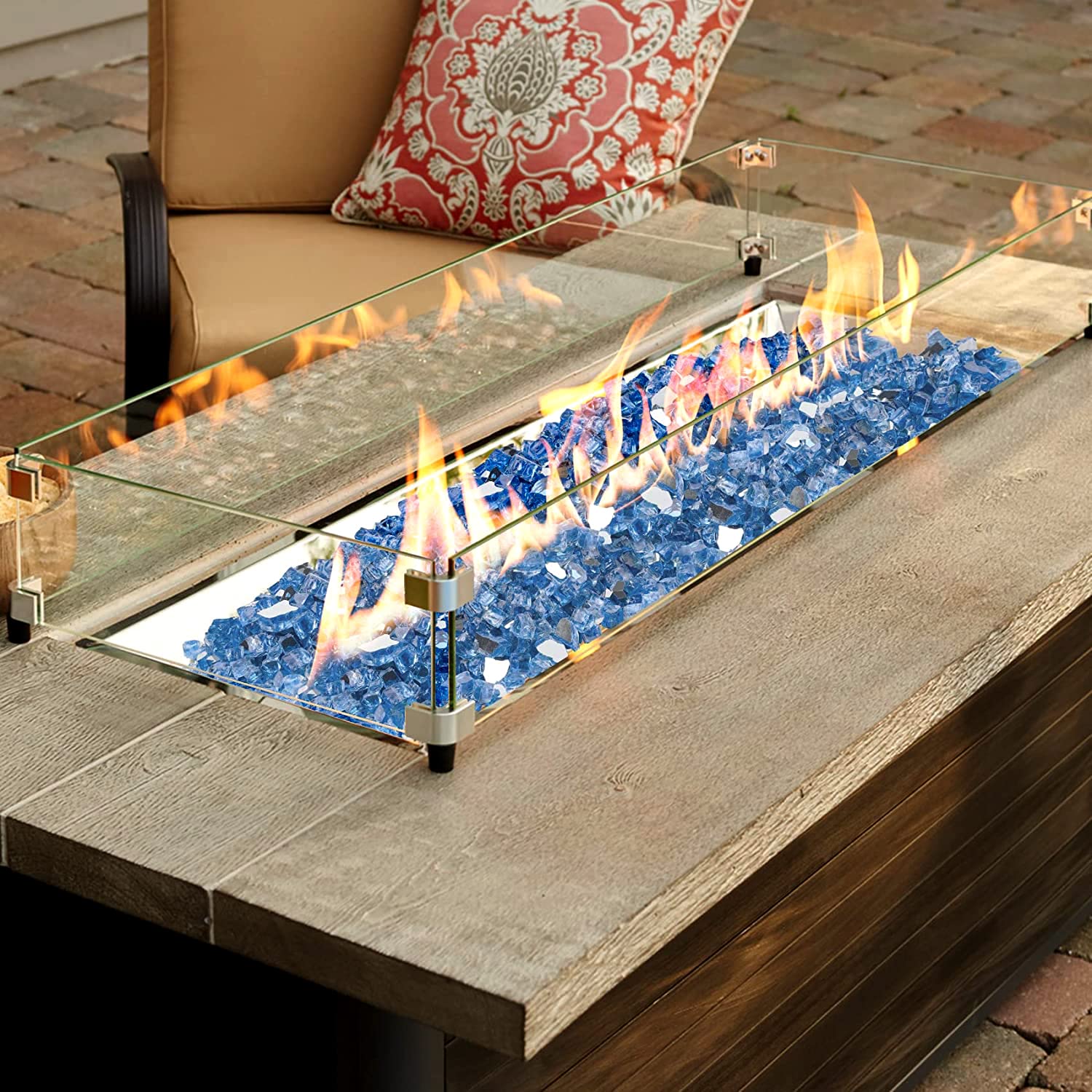 Variety of colours in onlyfire Fire Glass Rocks