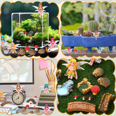 Variety of mushrooms included in the GGSTDDUP fairy garden set