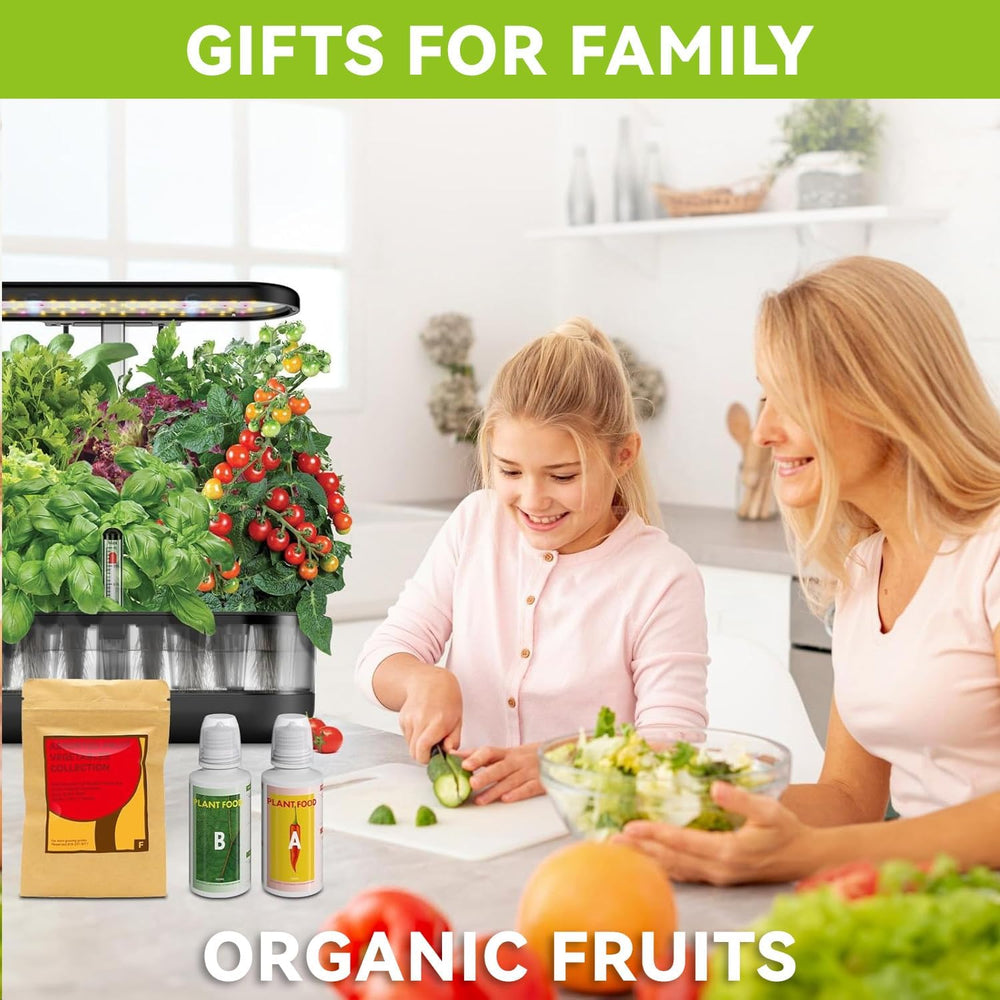 Variety of organic seeds included in the inbloom kit