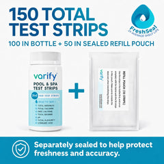 VARIFY test strips color chart for easy reading