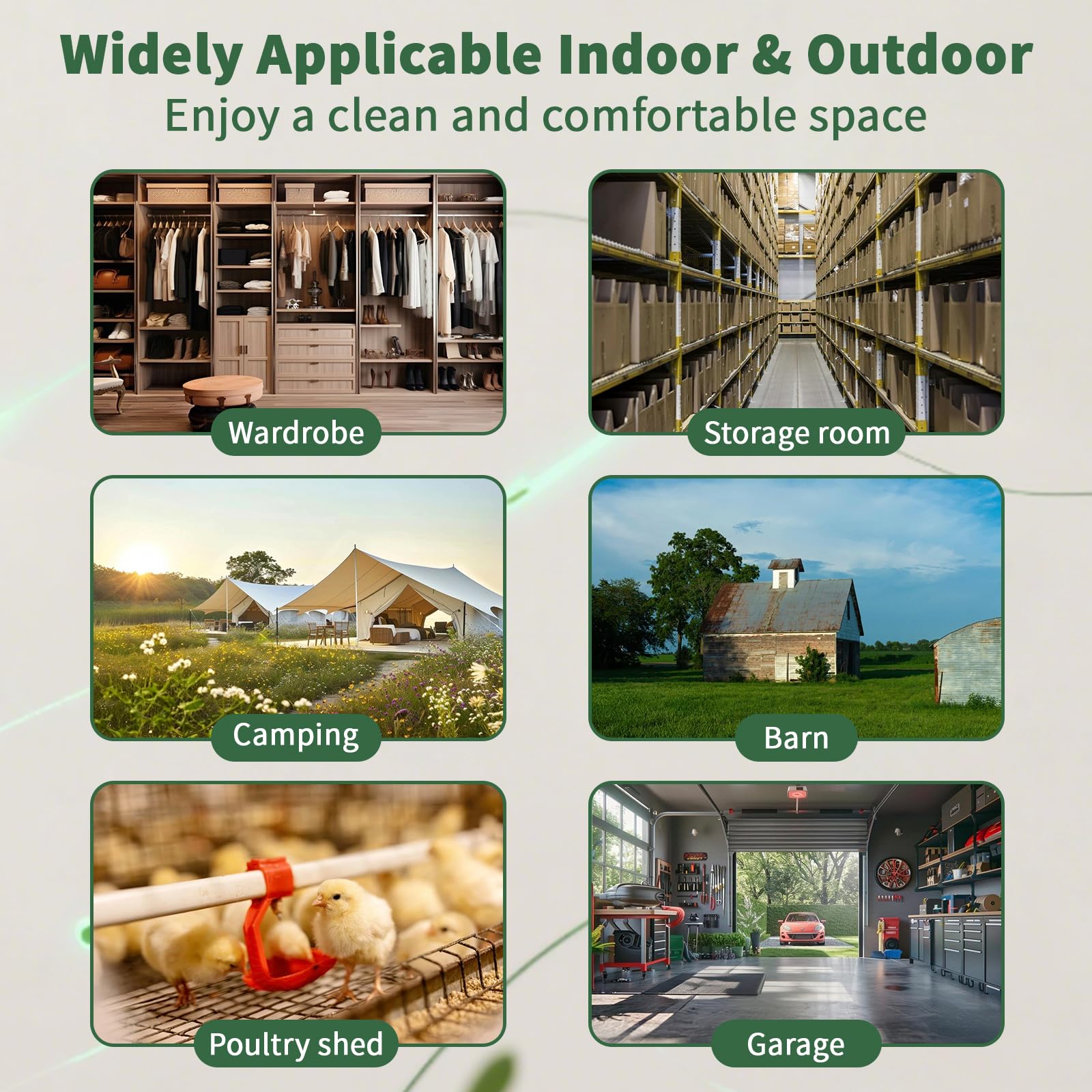 Various areas suitable for placing mouse repellent