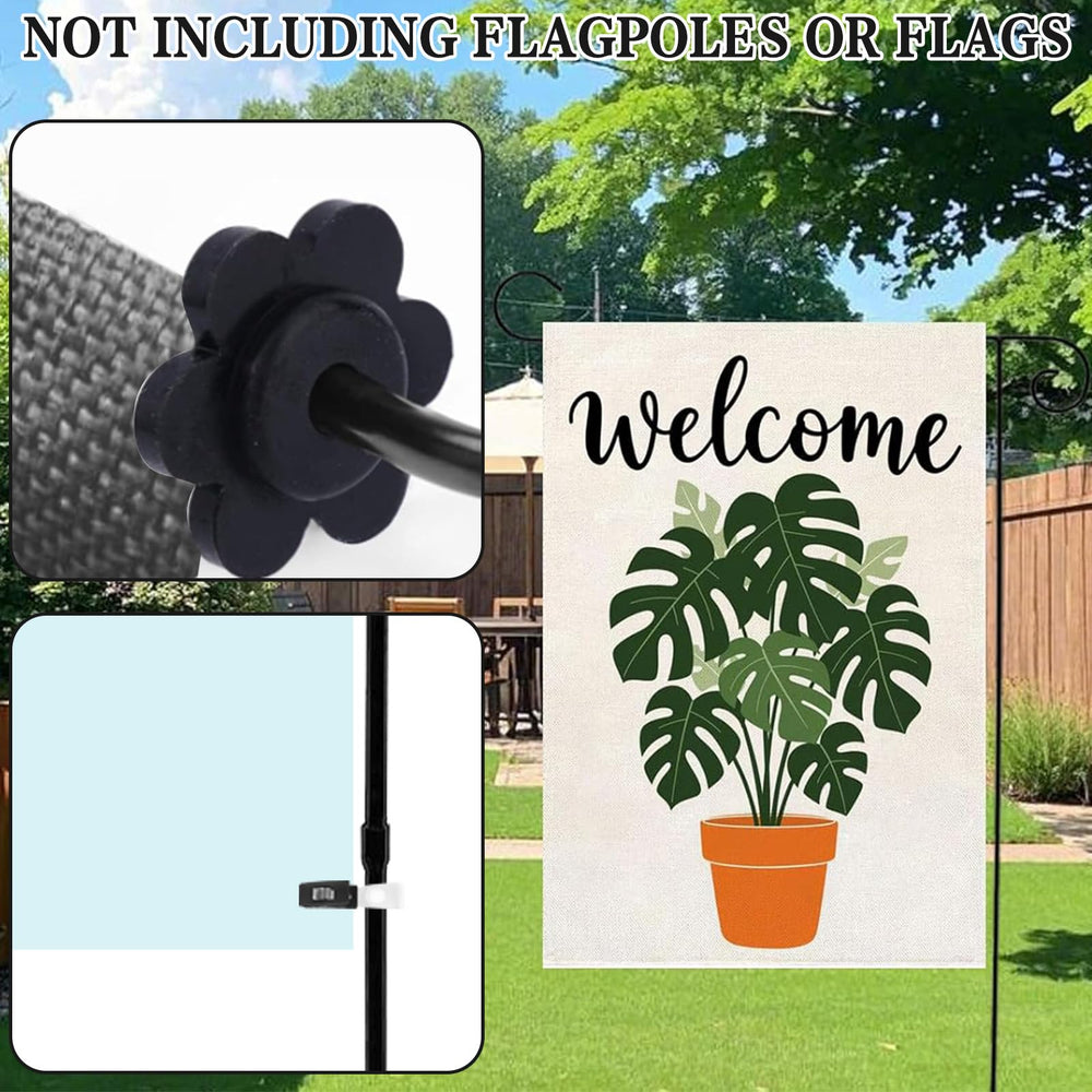 Various clips included in CYUXING garden flag kit