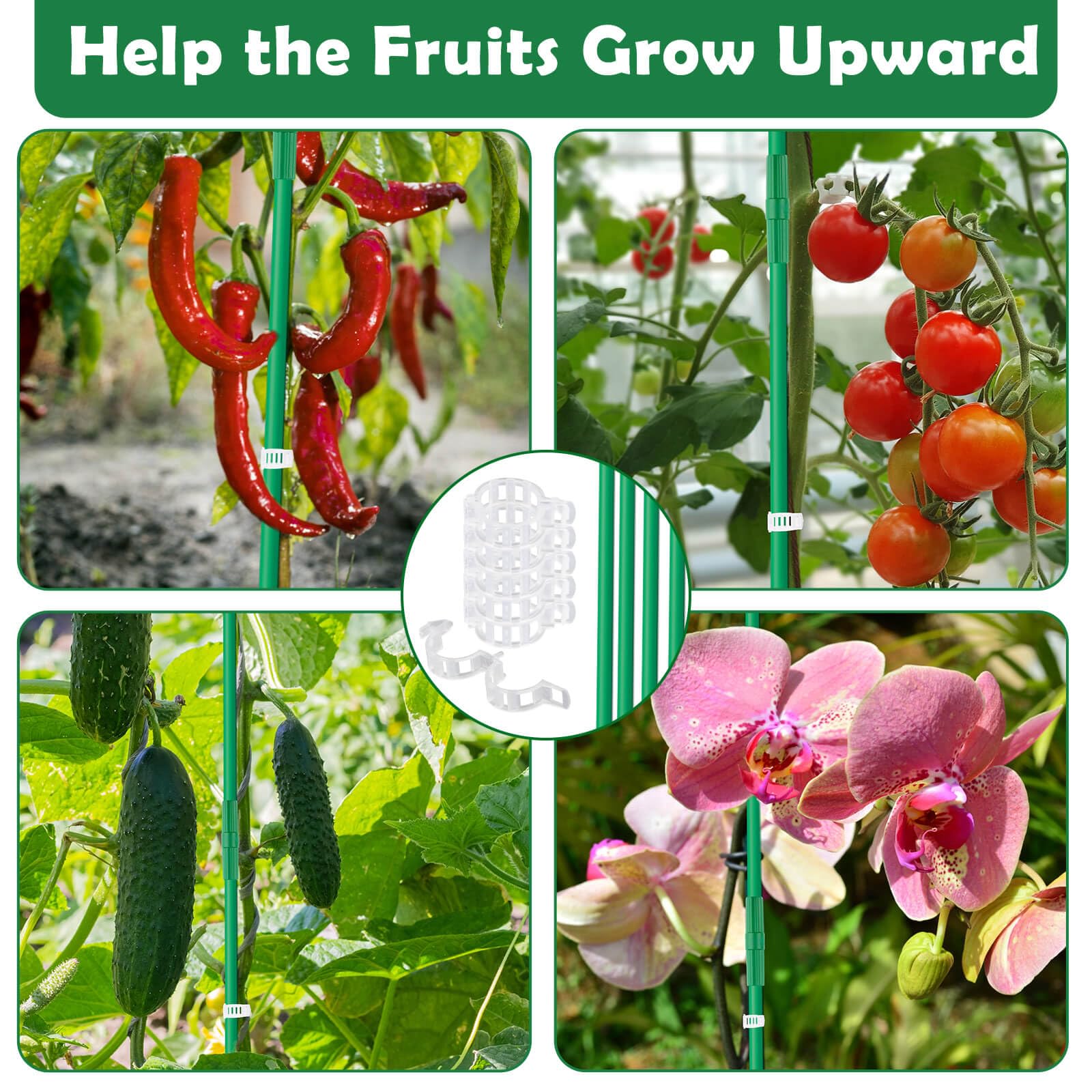 Various garden stakes and clips layout from Cludoo set