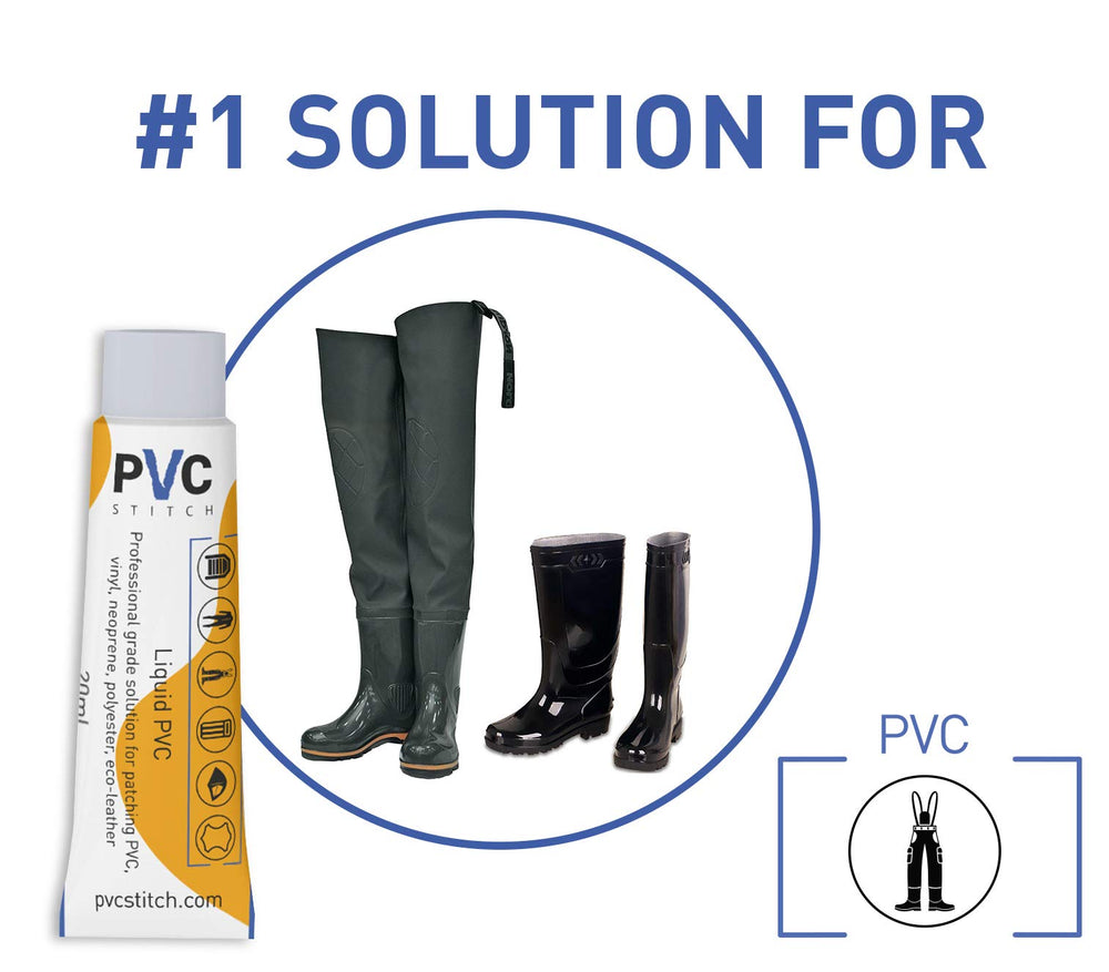 Various inflatable items repaired with PVC Stitch