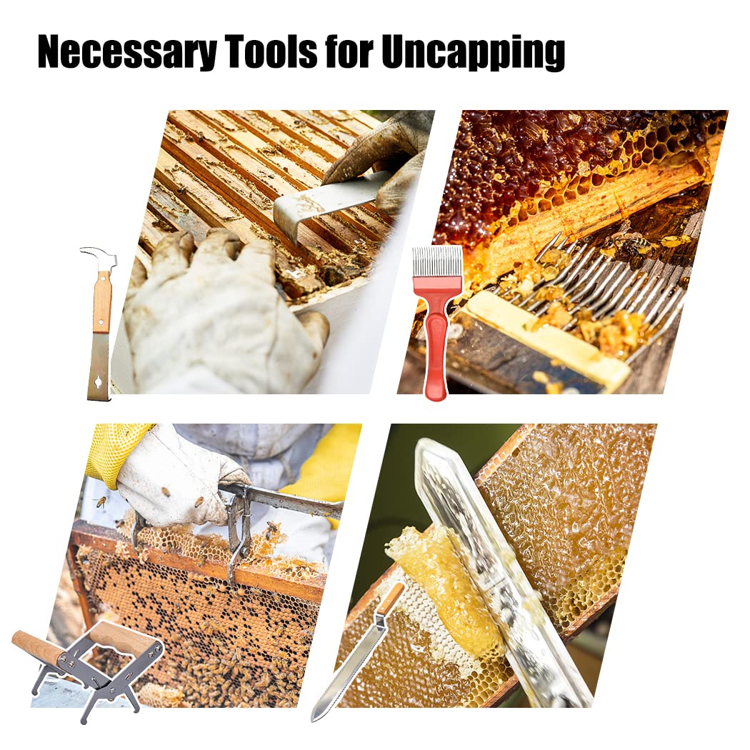 Various uncapping tools included in the MayBee kit