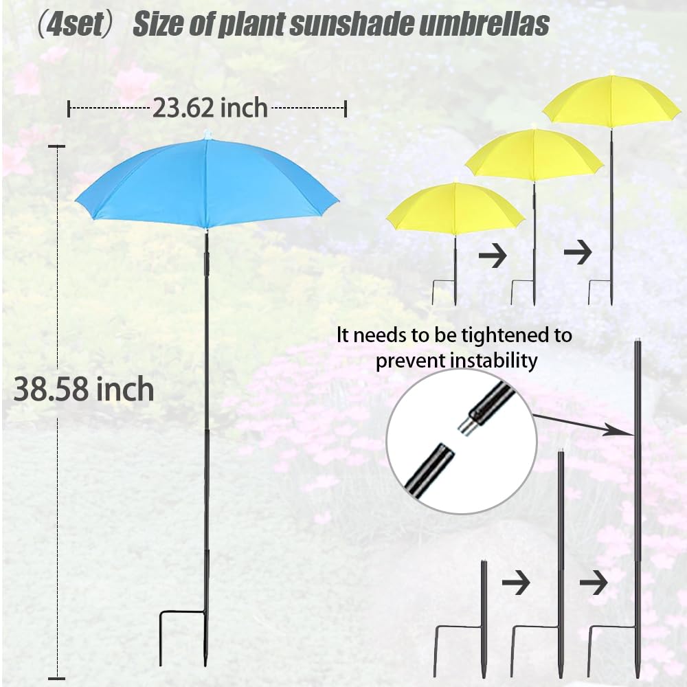Various Vorriop plant umbrellas displayed together