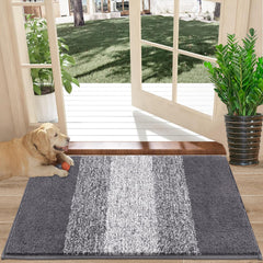 Vaukki Indoor Doormat Grey 20x32 inches front view