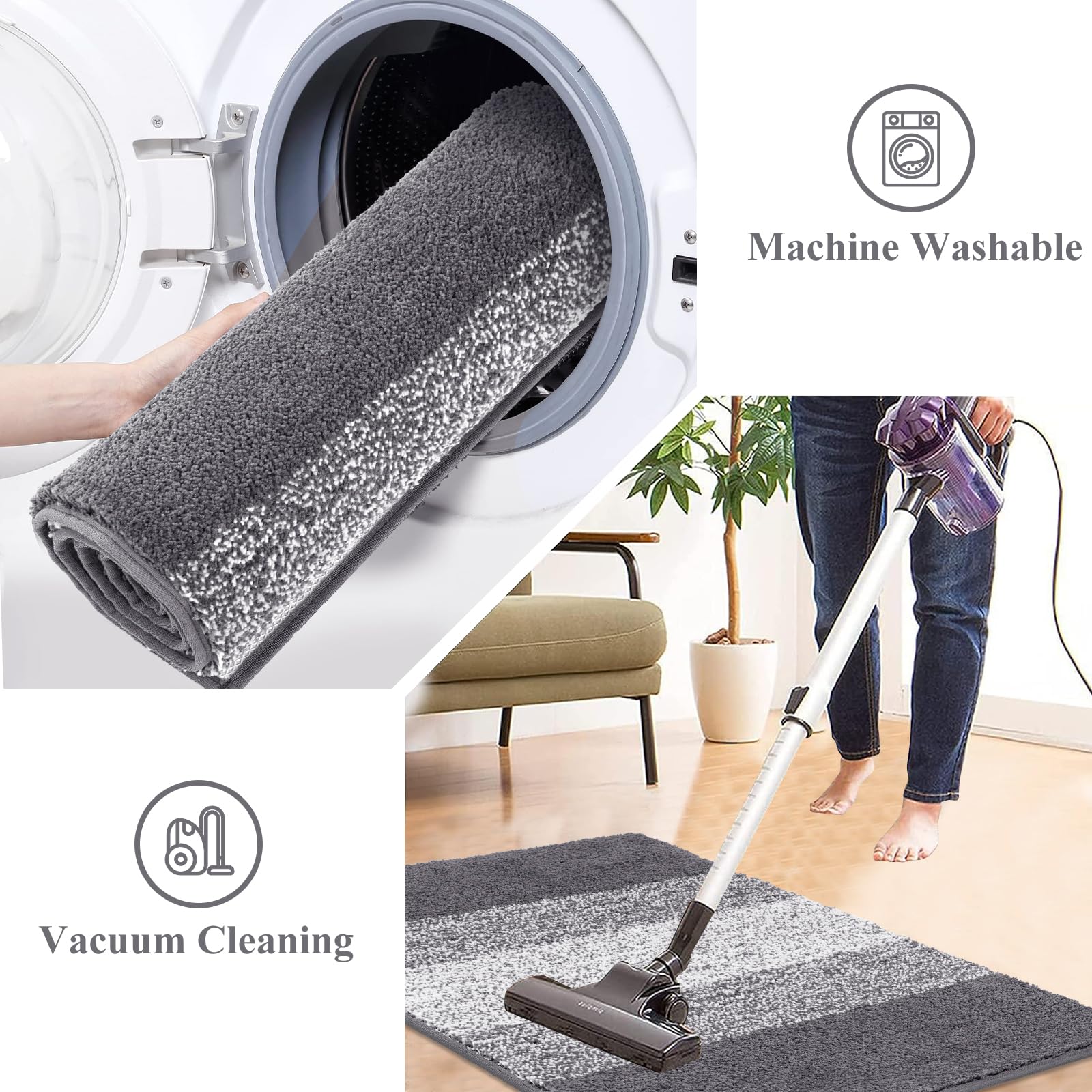 Vaukki Indoor Doormat Grey in a stylish entryway