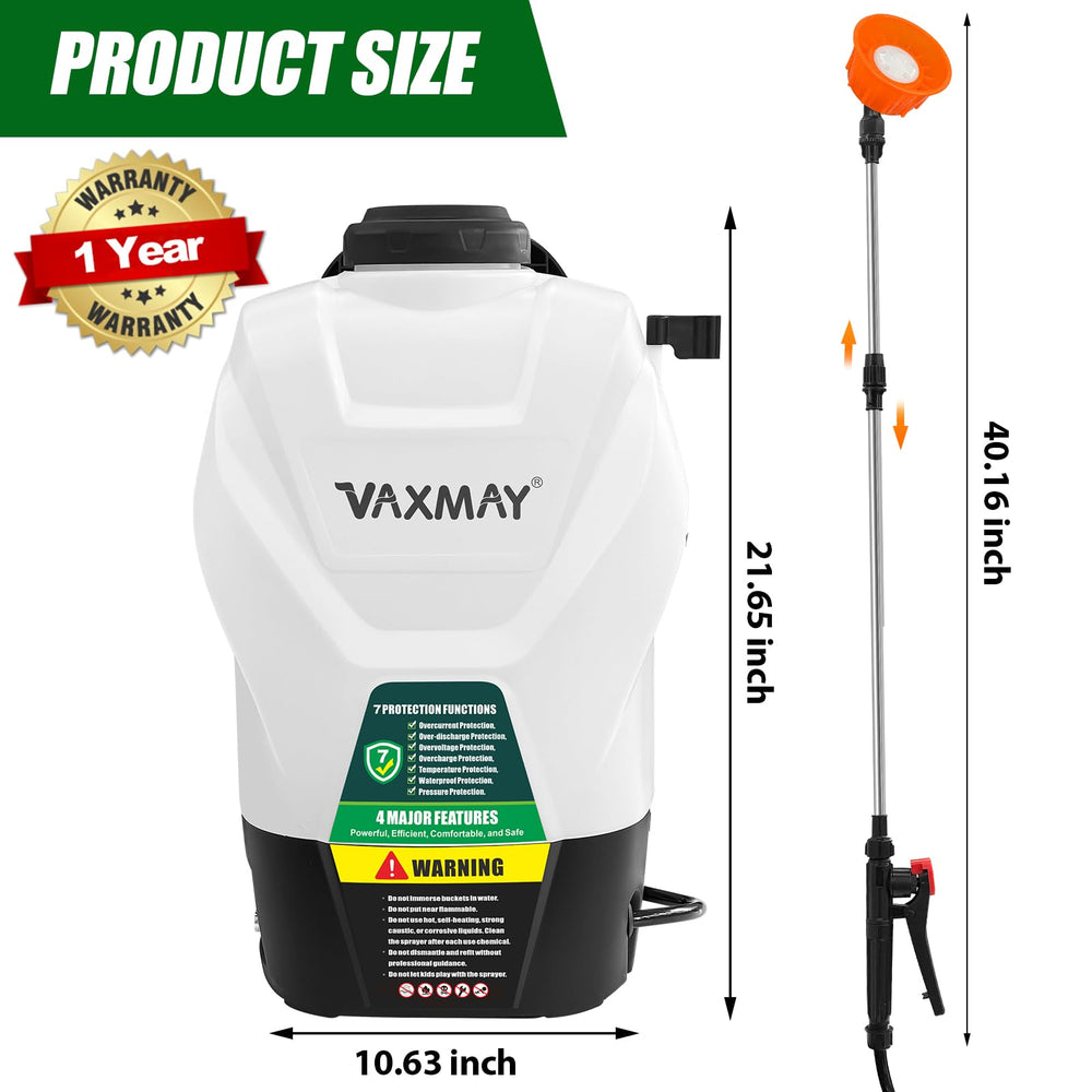 VAXMAY Backpack Sprayer with ergonomic handle