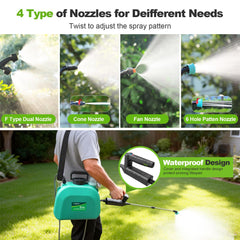 VAXMAY Battery Powered Sprayer with shoulder strap