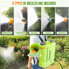 VAXMAY sprayer in use in a garden