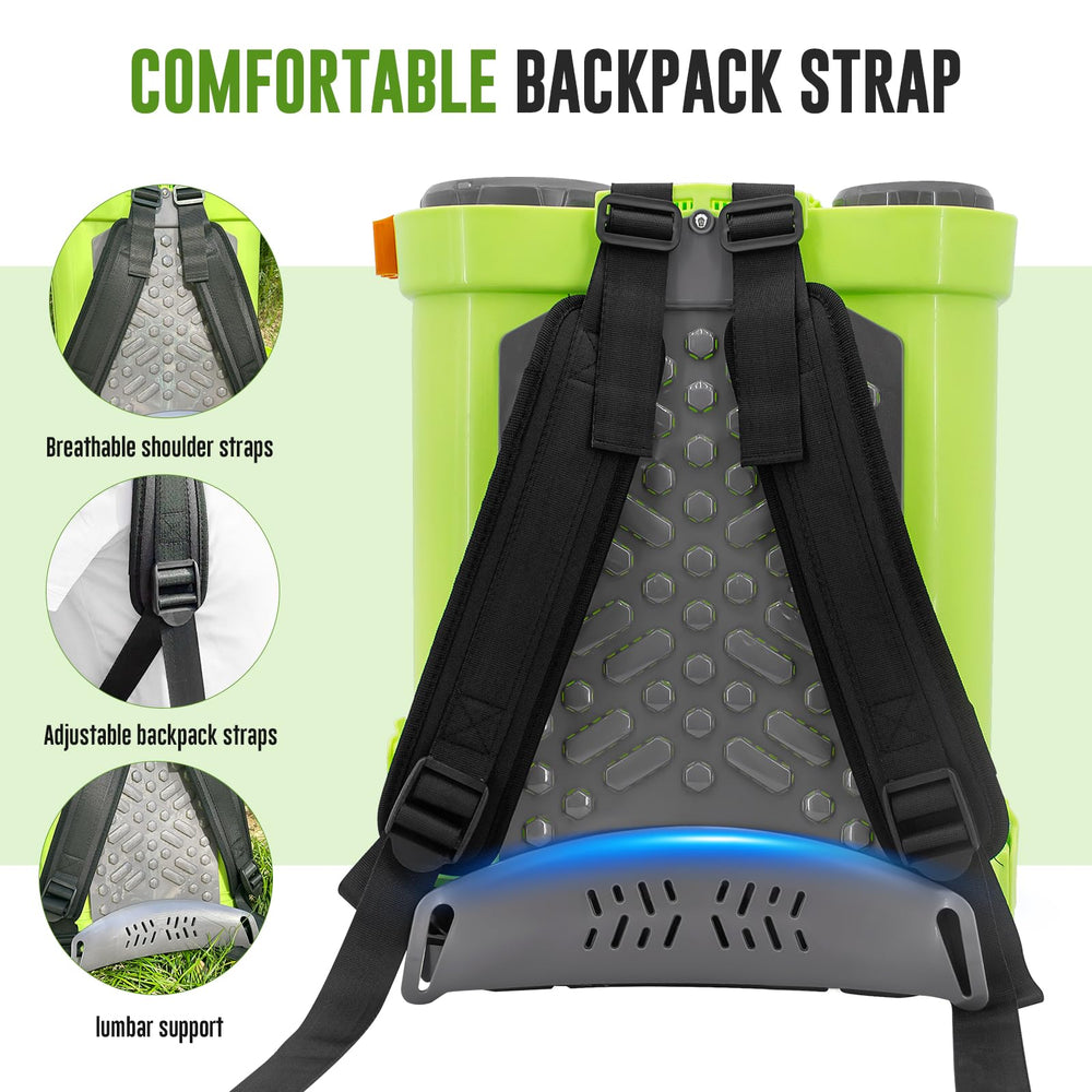 VAXMAY sprayer with comfortable backpack straps and waist support