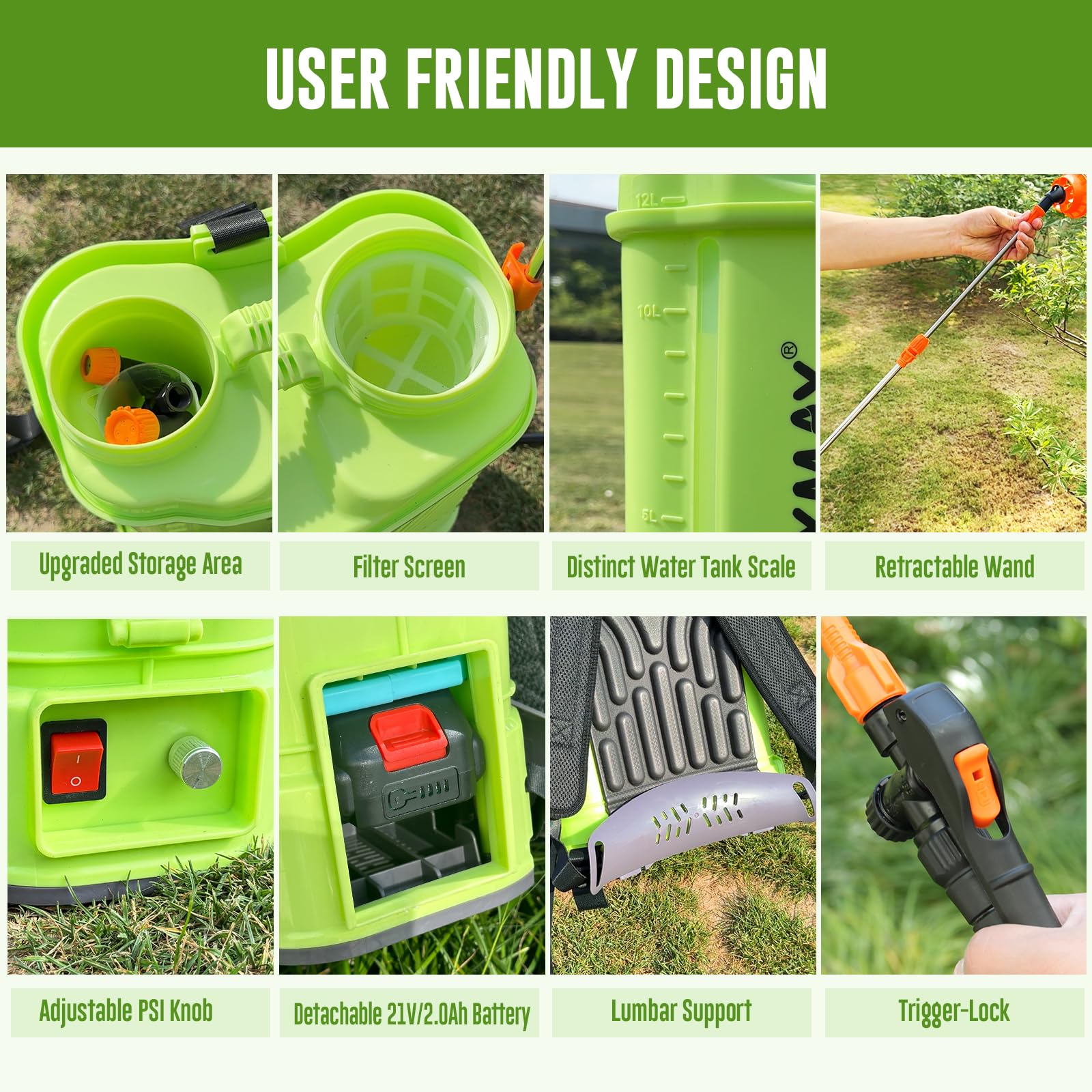 VAXMAY sprayer with digital voltage display