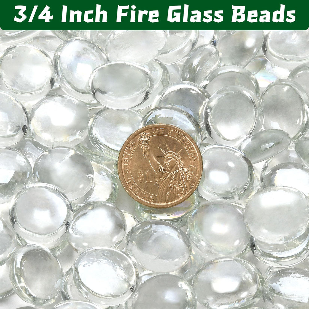vchin Fire Pit Glass Beads in a decorative fire pit